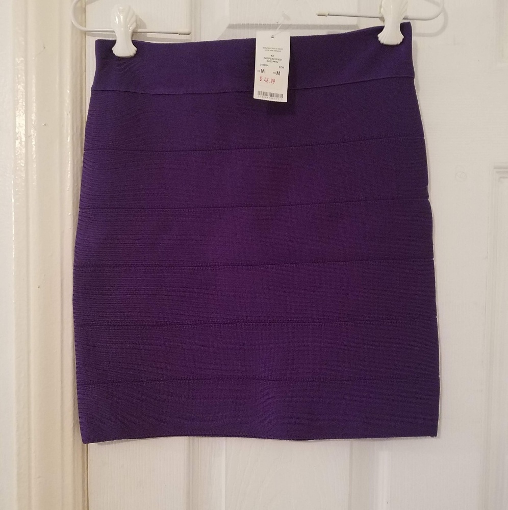 Bandage solid mini skirt